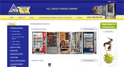 Desktop Screenshot of apexvendingmachines.com