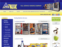 Tablet Screenshot of apexvendingmachines.com